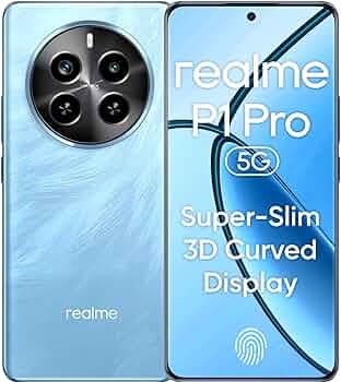 realme P1 Pro 5G (Parrot Blue, 8GB RAM, 256GB Storage) | Up to 16 GB Dynamic RAM | Snapdragon 6 Gen 1 Processor | 6.7" Curved AMOLED Display | 50MP + ...