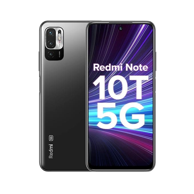 Redmi Note 10T 5G (Graphite Black, 4GB RAM, 64GB Storage) | Dual5G | 90Hz Adaptive Refresh Rate | MediaTek Dimensity 700 7nm Processor Xiaomi Smartpho