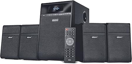 elevn Aura 120W 4.1 Channel Wireless, USB, Auxiliary, Bluetooth Subwoofer - Black