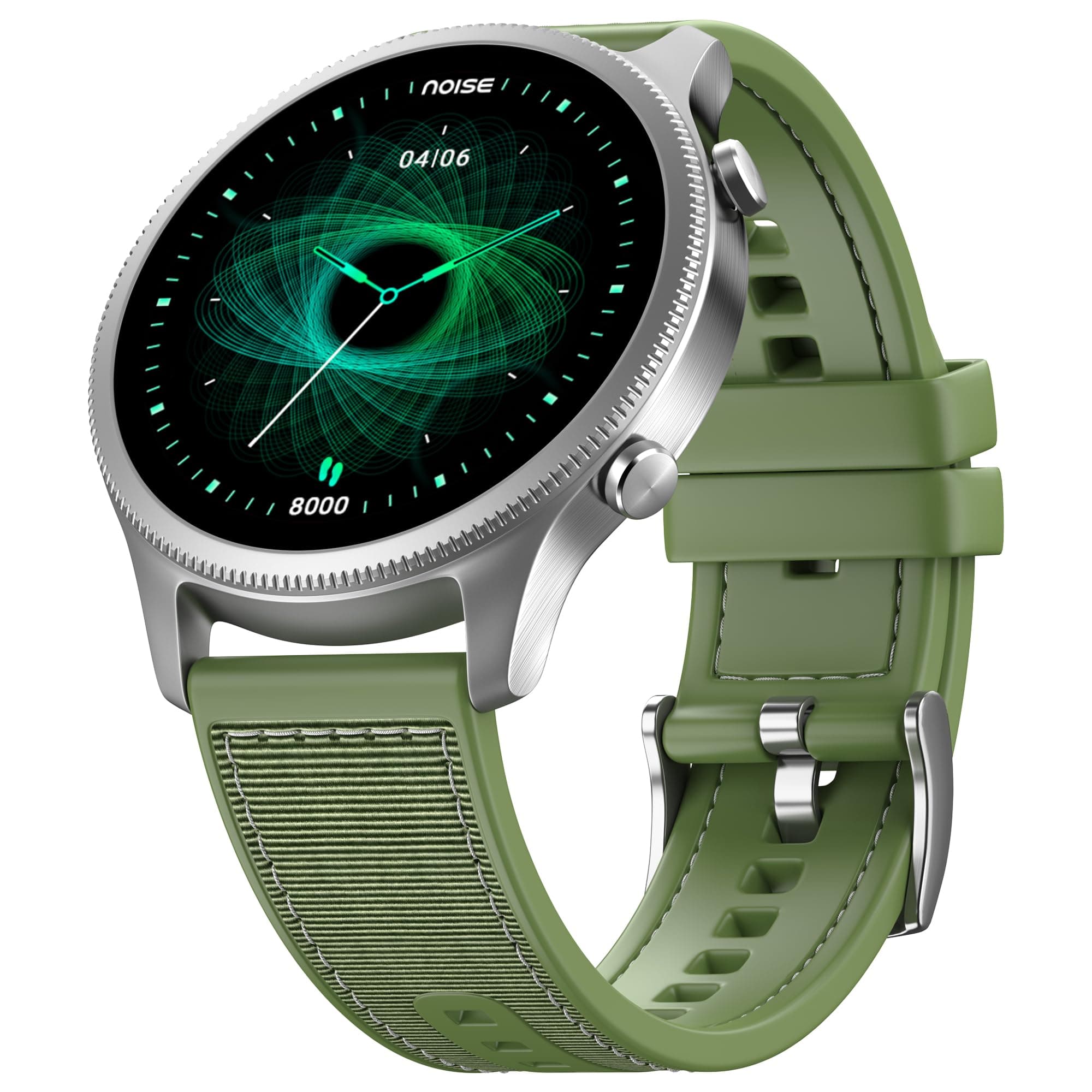 NoiseFit Halo 1.43" AMOLED Display, Bluetooth Calling Round Dial Smart Watch, Premium Metallic Build, Always on Display, Smart Gesture Control, 100 Sp...