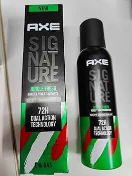 Msdollar AXE SIGNATURE Jungle Fresh dual action technology forest pine fragrance Body Deodorant 0 gas72 h 200ML(1pc)
