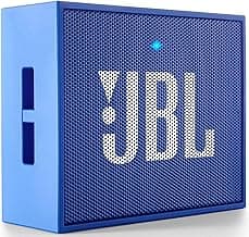 JBL Go, Wireless Portable Bluetooth Speaker with Mic, JBL Signature Sound, Vibrant color options, Bluetooth & AUX Connectivity (Blue)