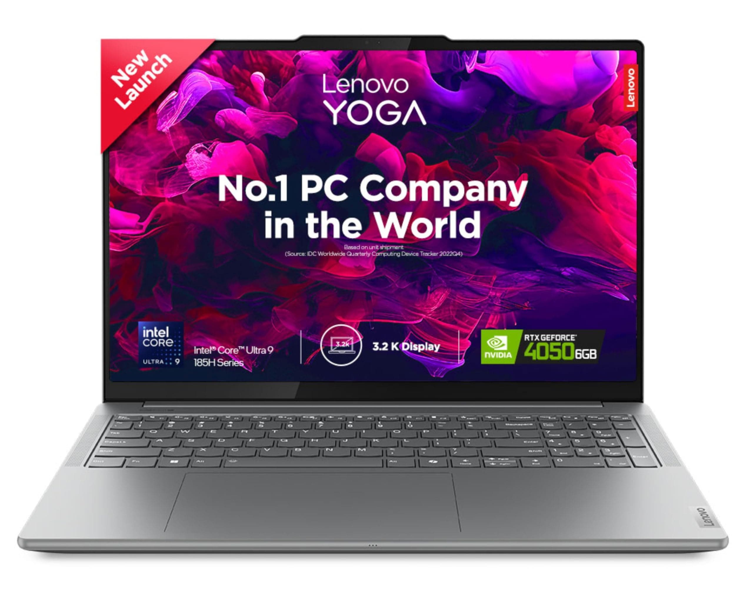 Lenovo Yoga Pro 9 Intel Evo Core Ultra 9 185H Built-in AI 16"(40.6cm) 3.2K IPS 165Hz Touchscreen Laptop (32GB/1TB SSD/NVIDIA RTX 4050 6GB/Win11/MSO 21...