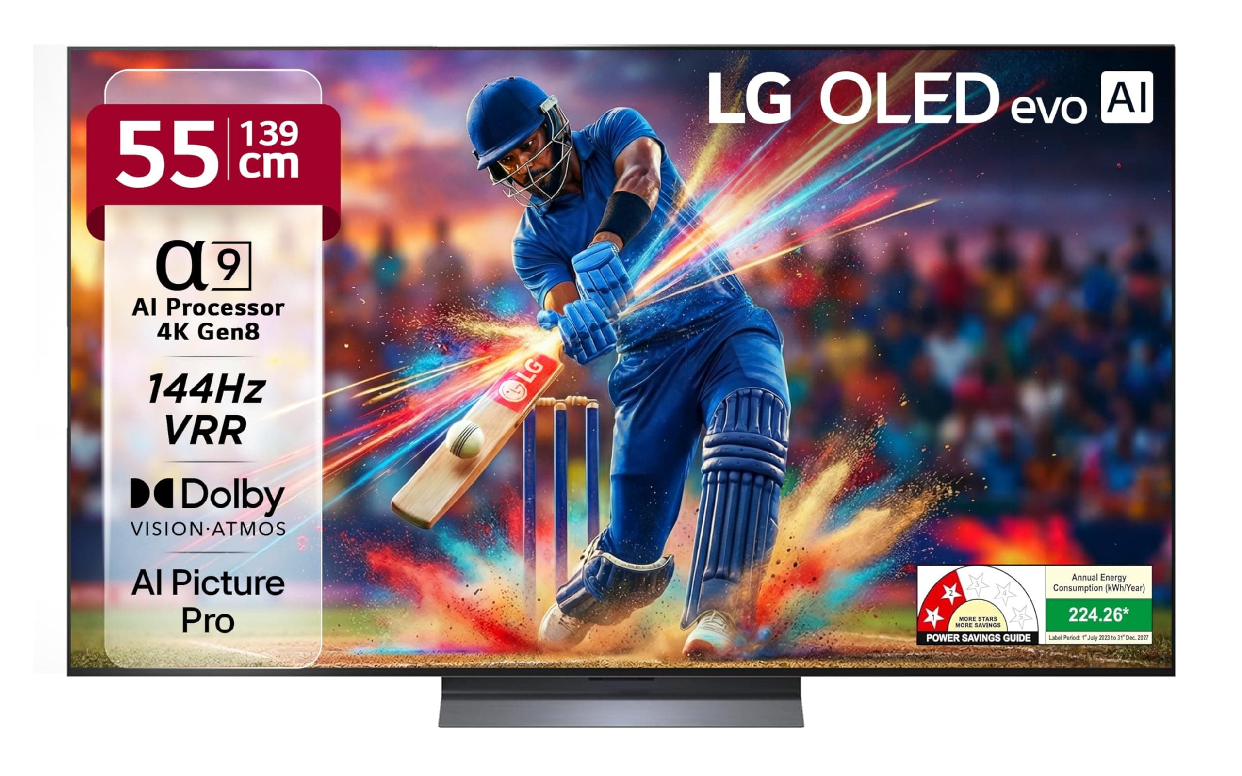 LG 139 cm (55 Inches) OLED evo C5 Series 4K Ultra HD (3840 x 2160) Smart webOS OLED TV OLED55C56LA