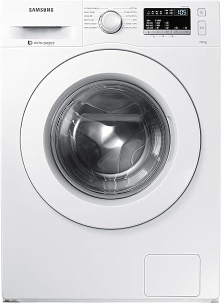 Samsung 7 kg Fully-Automatic Front Loading Washing Machine (WW70J4263MW/TL, White) Washing Machines & Dryers