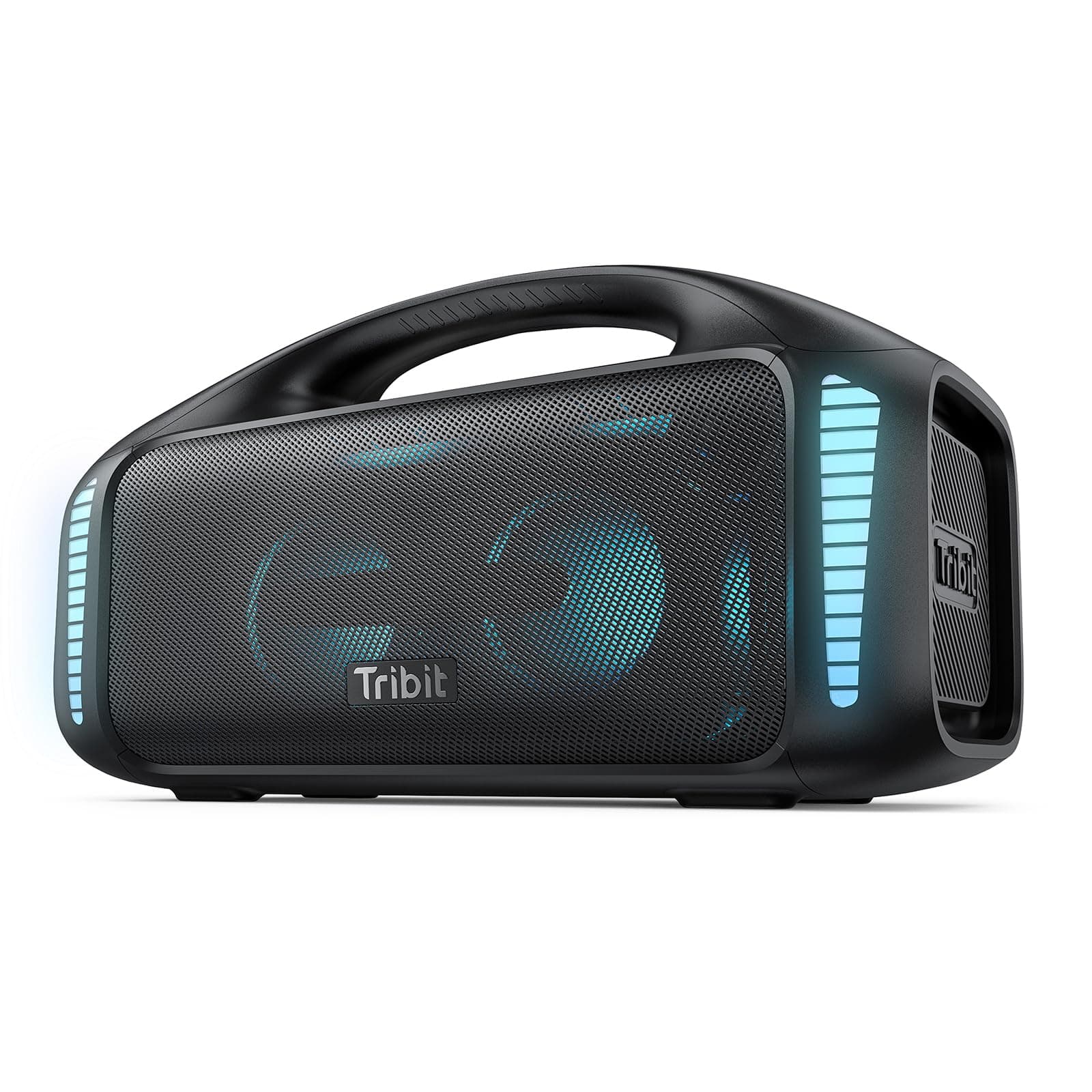 Tribit StormBox Blast Bluetooth Speaker,Portable Speaker 90W Loud Stereo Sound with XBass LED Light Show Bluetooth 5.3,IPX7 Waterproof Speaker, PowerBank,TWS,Custom EQ,30H Playtime for Outdoor Party