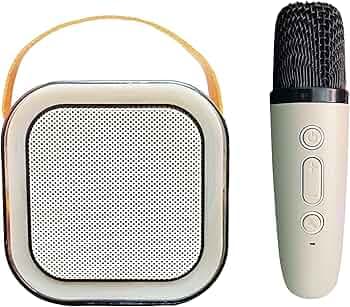 LitVibes Wireless Bluetooth Karaoke Speaker with Mic,Enchanting Studio Quality Sound, New Unique Cute Design Bluetooth Portable, Voice Changer, Sound ...