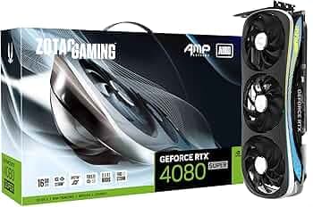 ZOTAC Gaming GeForce RTX 4080 Super AMX Extreme AIRO GDDR6X 256bit PCIe 4 Graphics Card with 2610Mhz Boost Clock & 2 Years Warranty + 3 Years Extentde...