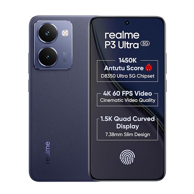 realme P3 Ultra 5G Smartphone 8+256GB, Neptune Blue