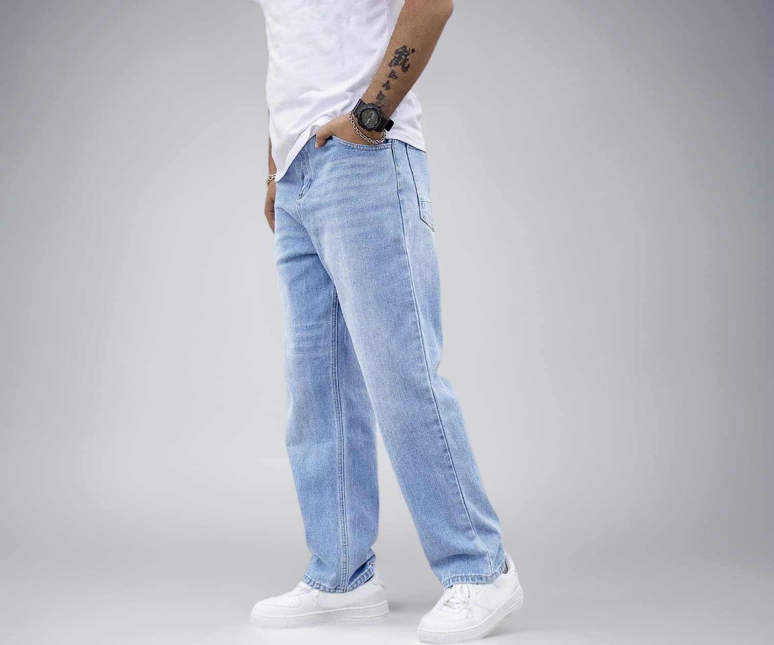 TAGAS Men Cotton Slant Pocket Straight Leg Jeans ||Jeans for Mens || jeasn || Pant ||(MDJ-9)