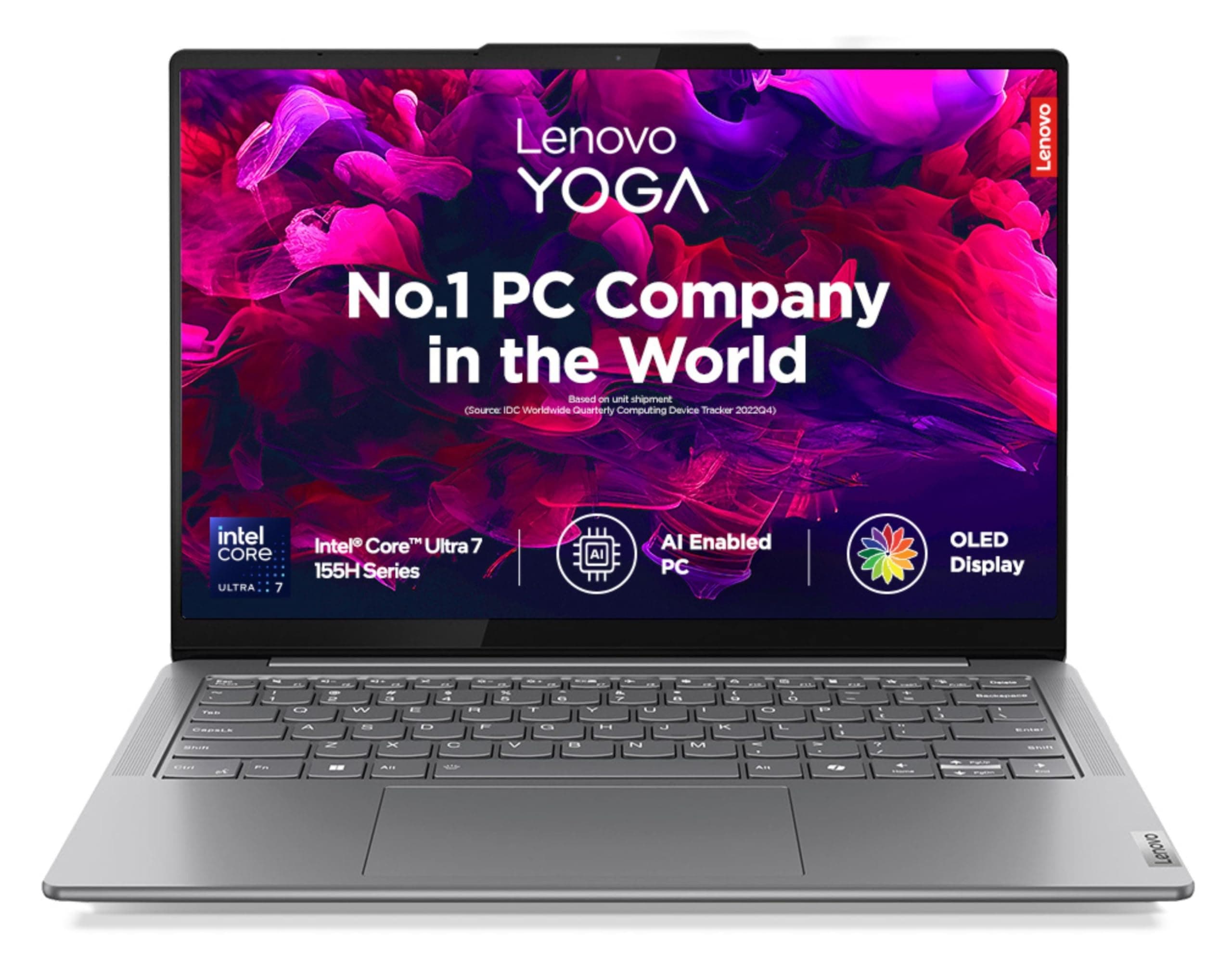 Lenovo Yoga Slim 7 Intel Core Ultra 7 155H 14"(35.5cm) WUXGA-OLED 400Nits Laptop (32GB RAM/1TB SSD/AI PC/2Wx4 Speakers/Windows 11/Office Home 2024/1Yr...