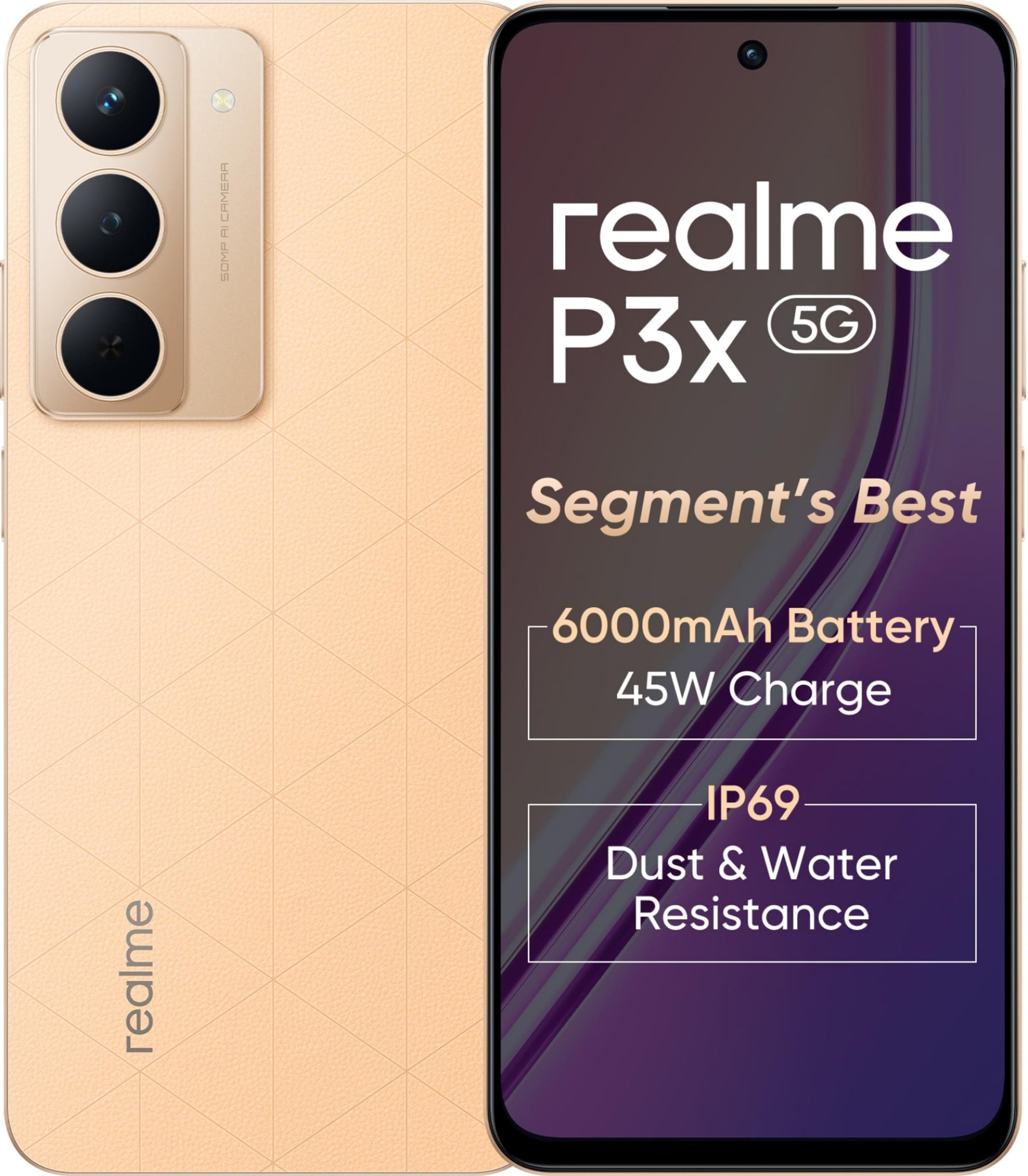 realme P3x 5G (Stellar Pink, 6GB RAM, 128GB Storage)