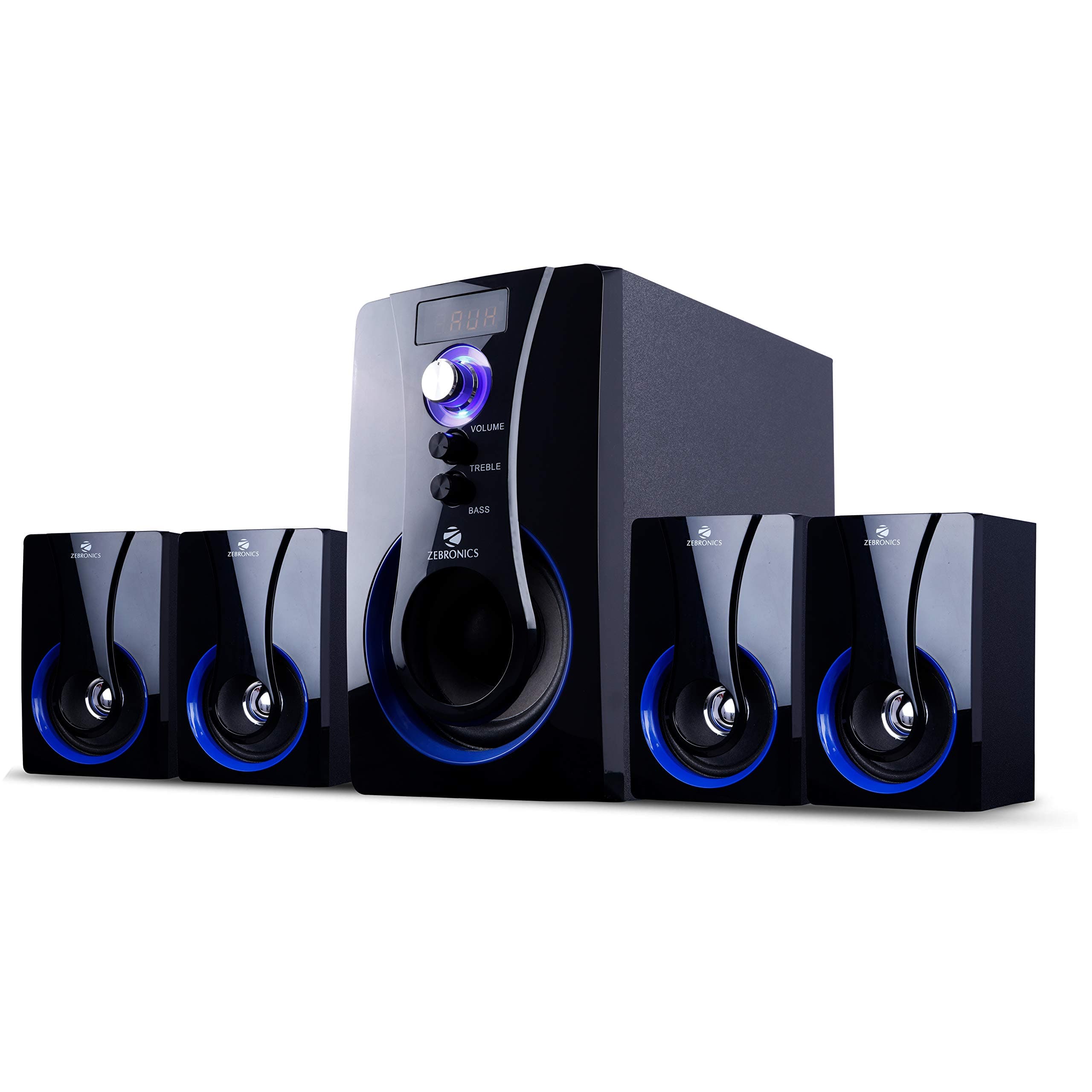 Zebronics ZEB-BT3490RUCF Wireless Bluetooth Multimedia Speaker With Supporting SD Card, USB, AUX, FM & Remote Control. (50 Watt, 4.1 Channel)