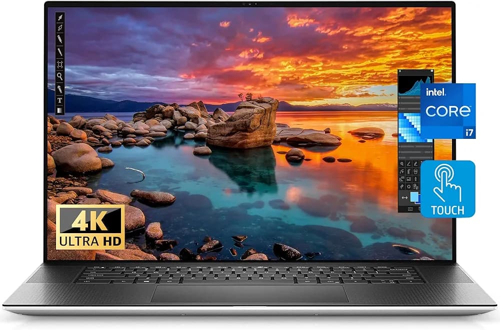 2021 Newest Dell XPS 17 Laptop 9710, 17" UHD+ Touch Display, Intel i7-11800H, GeForce RTX 3050, 64GB RAM, 4TB SSD, IR Camera, Backlit Keyboard, Fingerprint Reader, Wi-Fi 6, Thunderbolt, Win 10 Pro