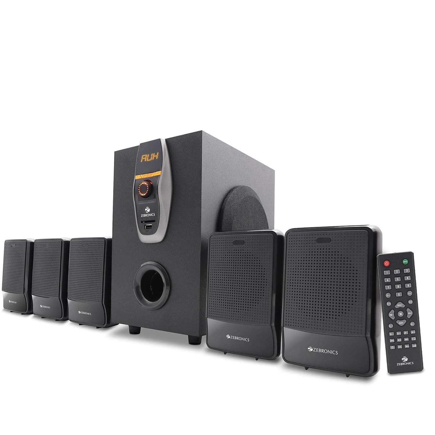 Zebronics ZEB-BT6860RUCF Wireless Bluetooth Multimedia Speaker With Supporting SD Card, USB, AUX, FM & Remote Control. (70 Watt, 5.1 Channel) Multimed