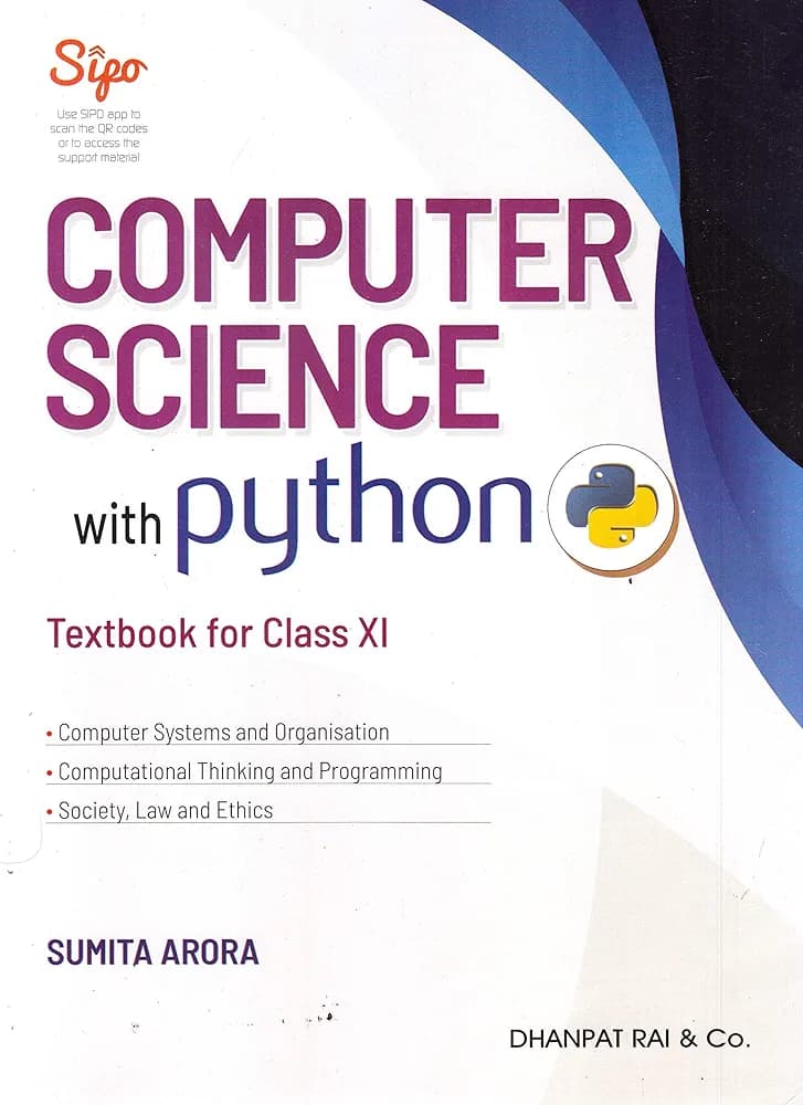 Computer Science With Python Class 11 By Sumita Arora (Second Hand & Used Book) (S)