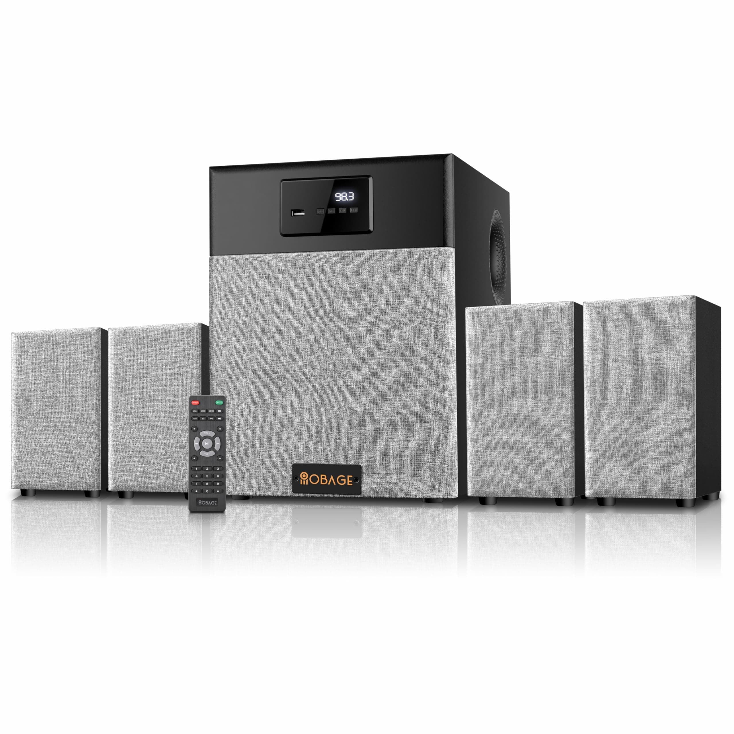 OBAGE Newly Launched Classic-6 120W 4.1 Home Theatre System with HDMI ARC, Optical in, Bluetooth V5.3, USD,FM, AUX