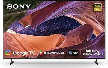 Sony Bravia 189 cm (75 inches) 4K Ultra HD Smart LED Google TV WO_KD-75X82L (Black)