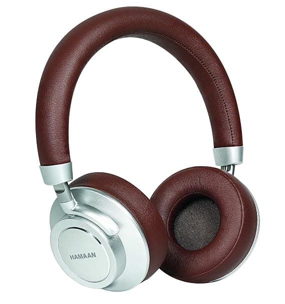 HAMAAN H-30 Wireless Bluetooth On Ear Headphone with Mic (Brown) On-Ear