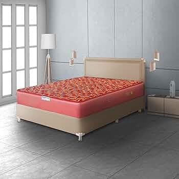 Hypnos Caspio Ortho 10 Inch Medium Firm Single Size Bonnell Spring Mattress Maroon (75X36X10)
