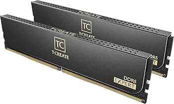 TeamGroup T-Create Expert 2x16GB 6000MHz (6000MT/s) CL30 Black 32GB DDR5 RAM Kit, Desktop Memory, Metal Heatsink, 10Layer PCB For Overclocking, ECC, X...