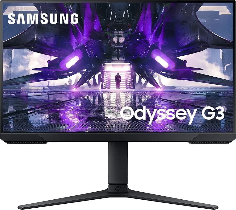 (Renewed) Samsung 24-inch(60cm) Gaming, FHD, 165 Hz, 1 Ms, Flat Monitor, HAS, 3-Sided Borderless Display, Eye-Saver Mode, AMD FreeSync Premium, (LS24AG320NWXXL, Black)