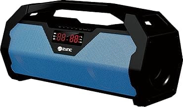 Zync Zumbox Wireless Bluetooth Portable Speaker with FM/Aux/USB/TF Card Slot (Black &Blue)