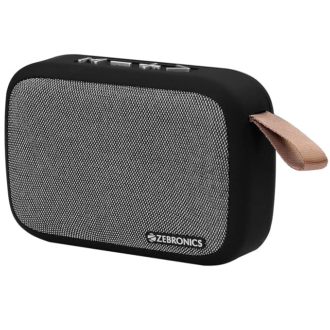 ZEBRONICS Zeb-Delight 3 Watt Wireless Bluetooth Portable Speaker (Gray) Speakers