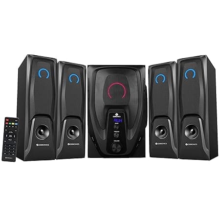 ZEBRONICS Mambo-BT RUCF 105 Watt 4.1 Channel Wireless Bluetooth Multimedia Speaker (Black) Multimedia Speaker Systems