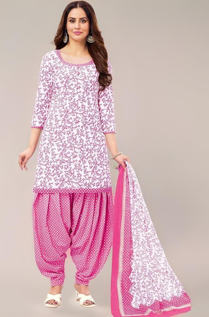 Miraan Cotton Printed Readymade Salwar Suit For Women (MIRAANSANRAN2163)