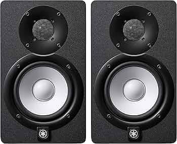 Yamaha HS5 MP Powered Studio Monitors 50th Anniversary Special Edition Matched Pair, Black
