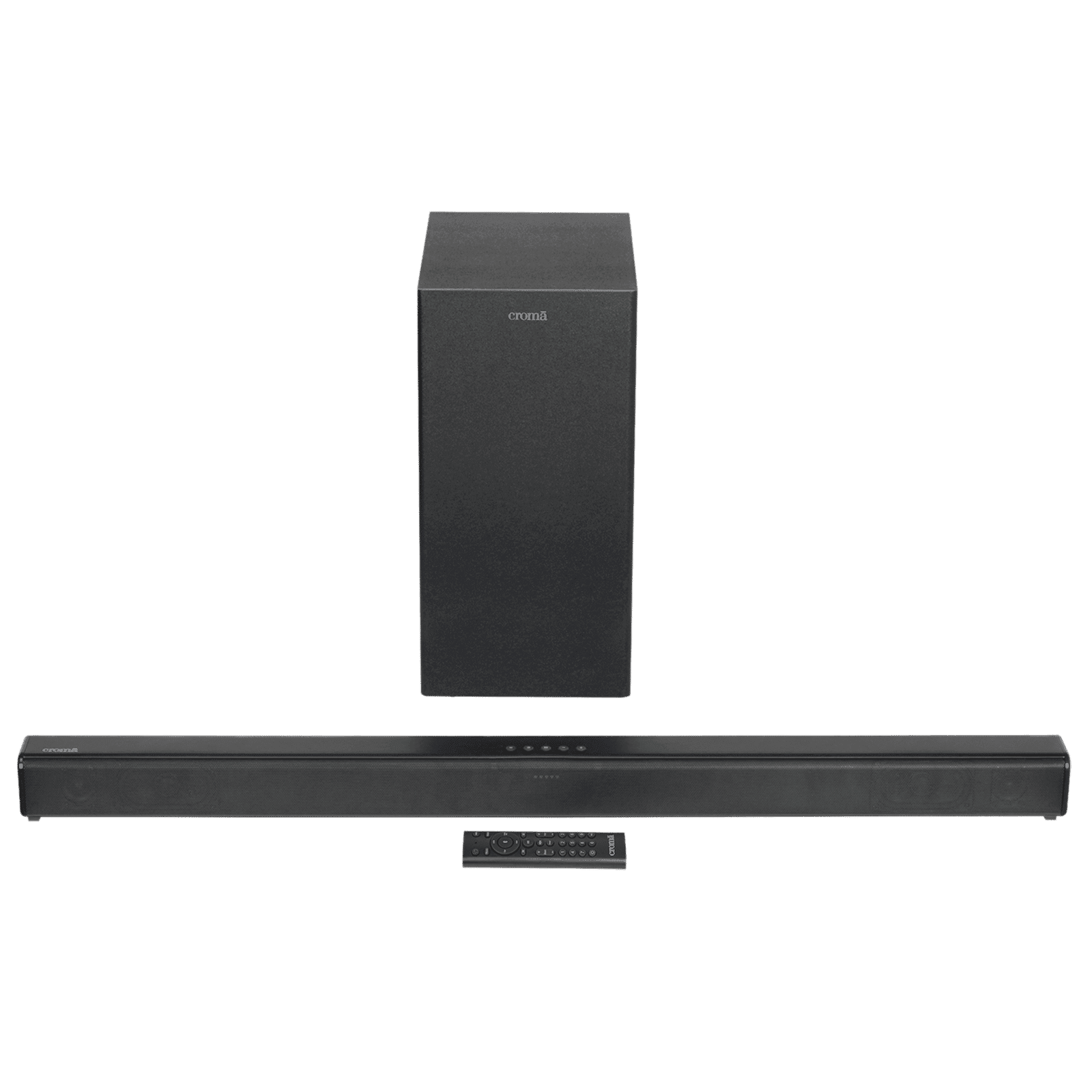 Croma 120W Soundbar with Remote (Preset EQ Modes, 2.1 Channel, Black)
