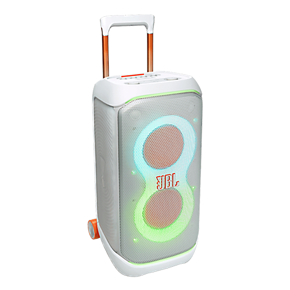 JBL PartyBox Stage 320 240W Bluetooth Party Speaker (AI Sound Boost, White)