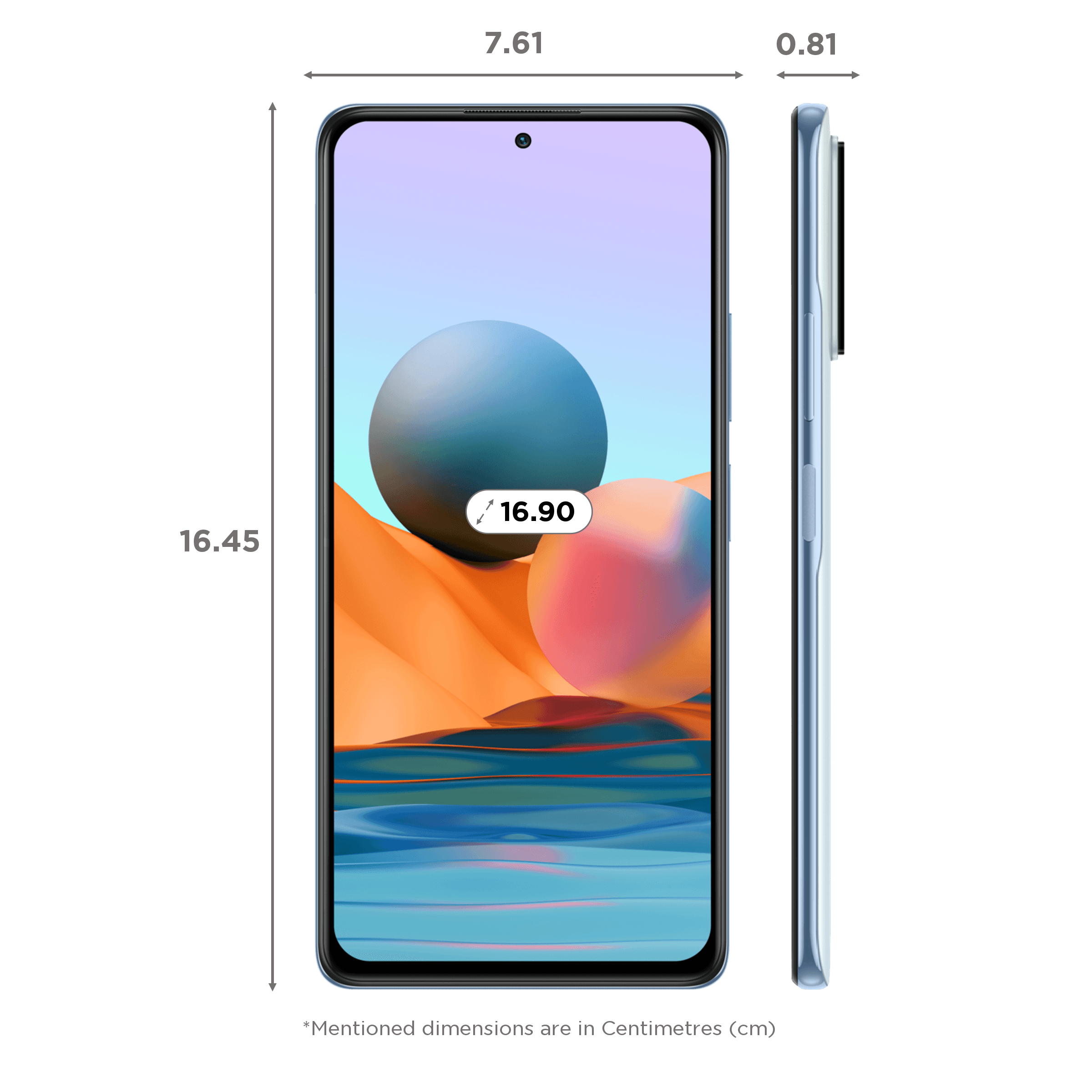 Redmi Note 10 Pro (6GB RAM, 128GB, Glacial Blue)