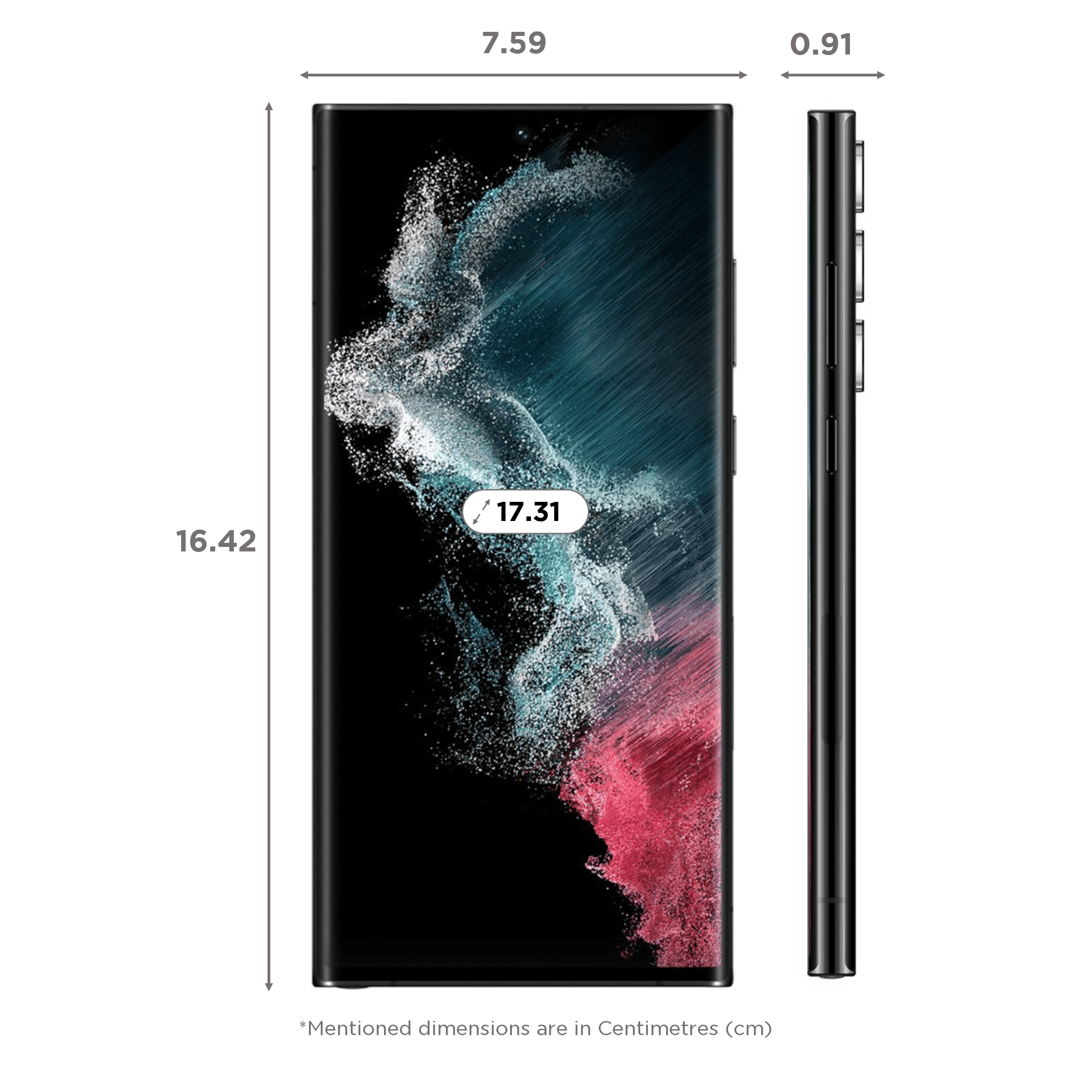 SAMSUNG Galaxy S22 Ultra 5G (12GB RAM, 256GB, Phantom Black)