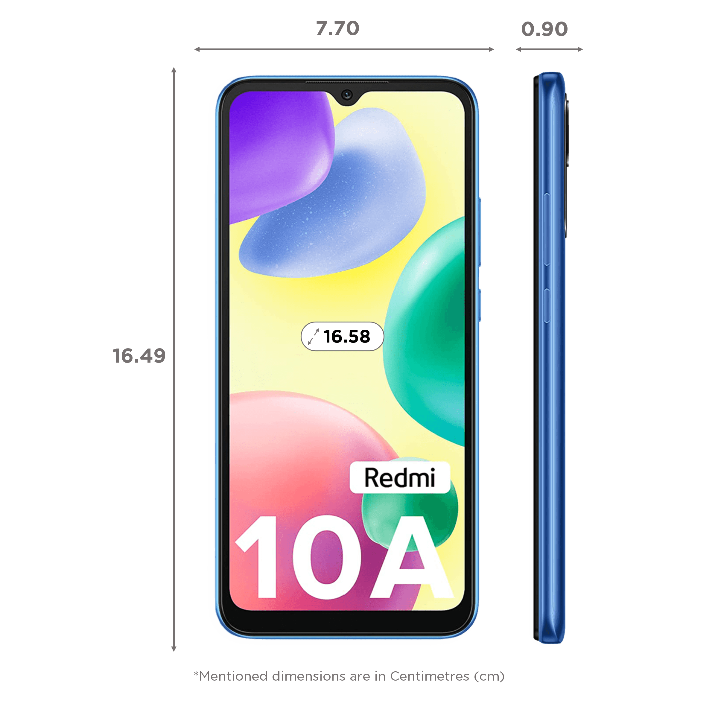 Redmi 10A (4GB RAM, 64GB, Sea Blue)