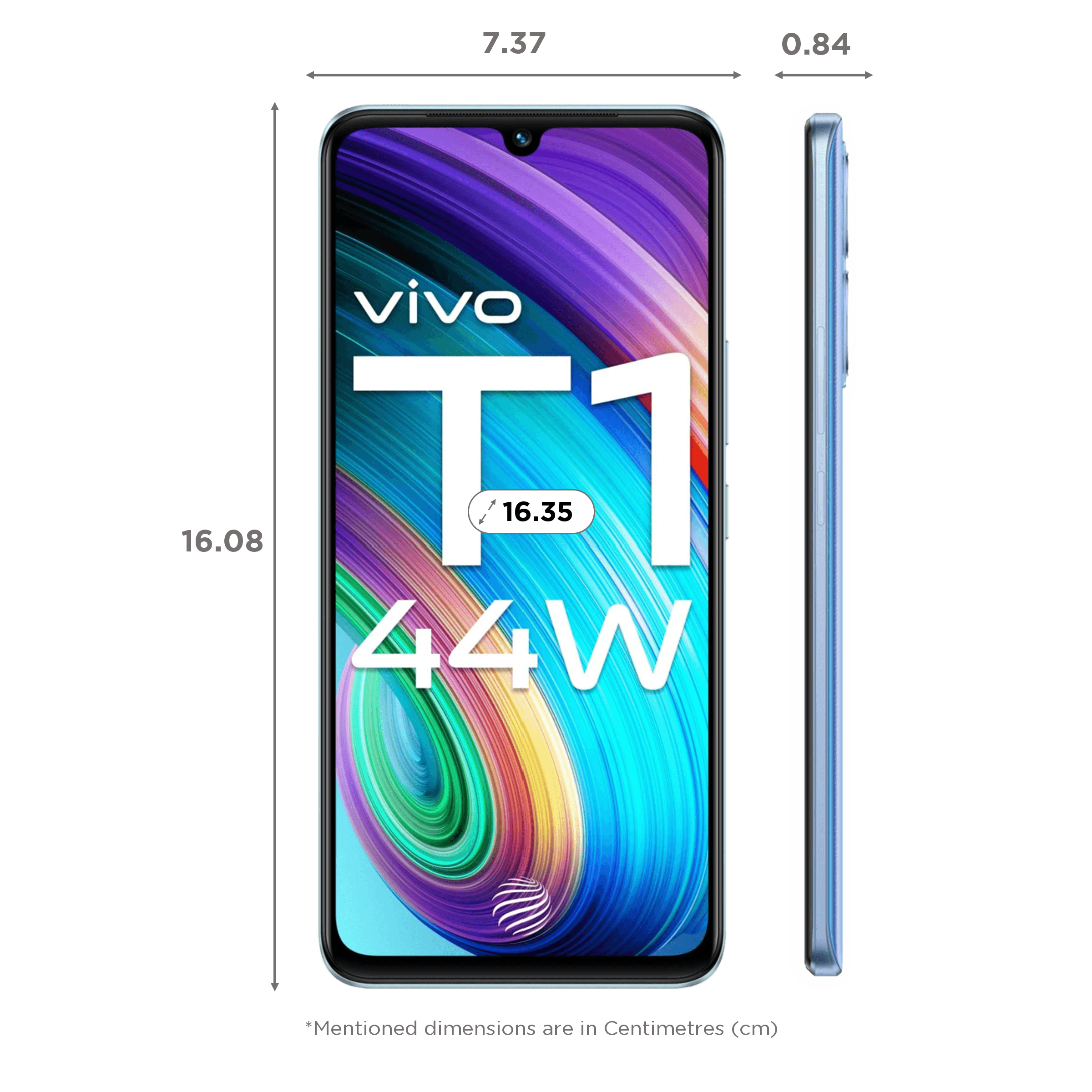 Vivo T1 44W (128GB ROM, 6GB RAM, PD2201MF_EX, Starry Sky)