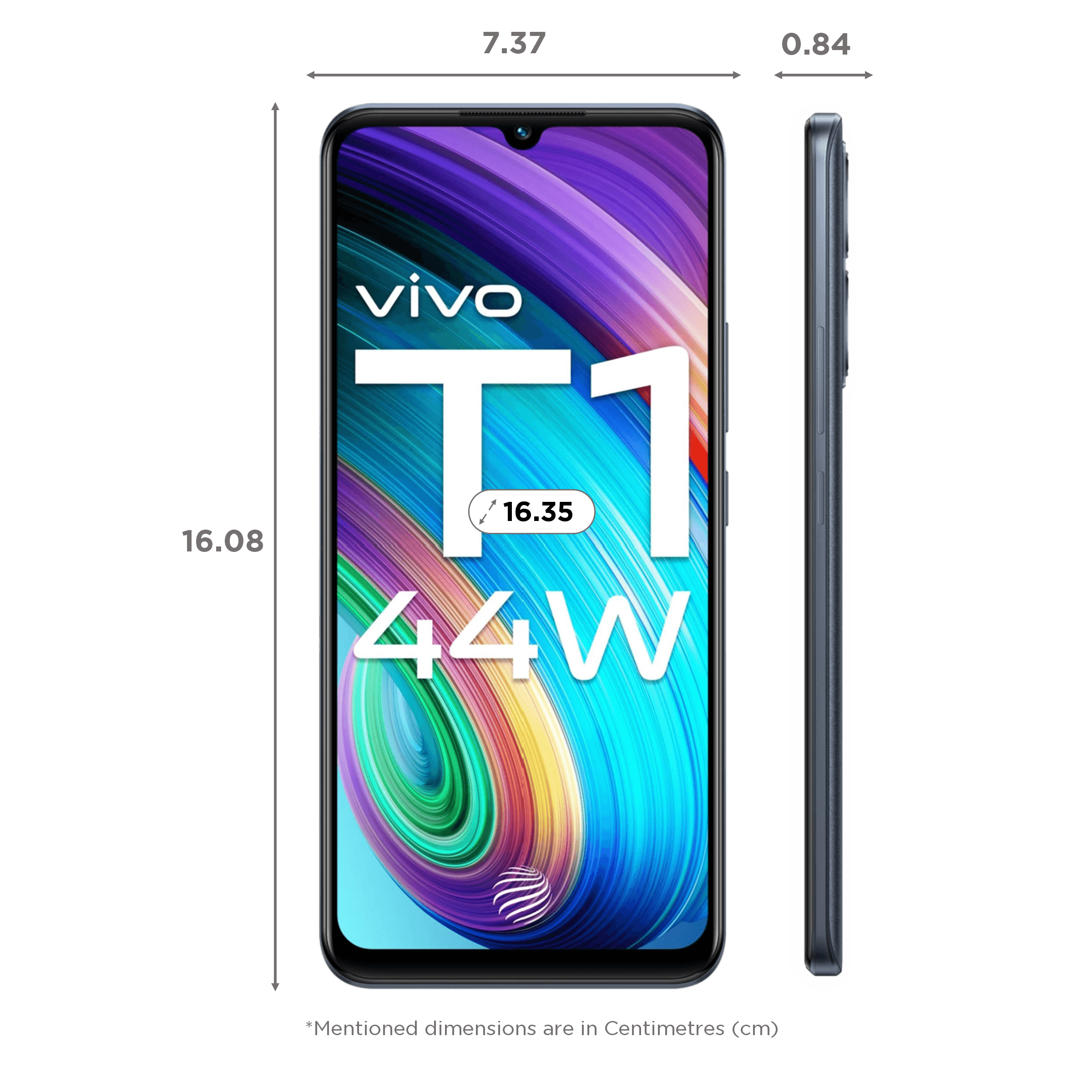 vivo T1 (8GB RAM, 128GB, Midnight Galaxy)