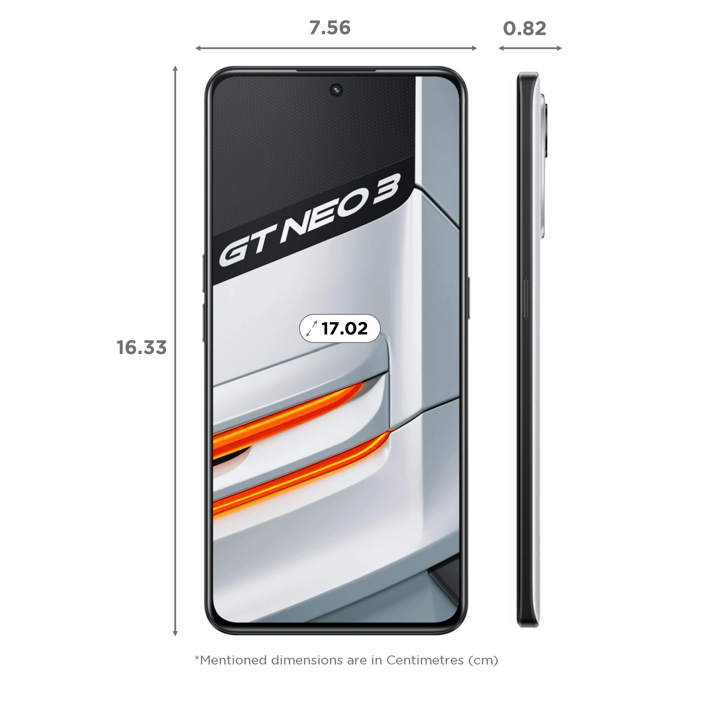 realme GT Neo 3 5G (8GB RAM, 128GB, Sprint White)