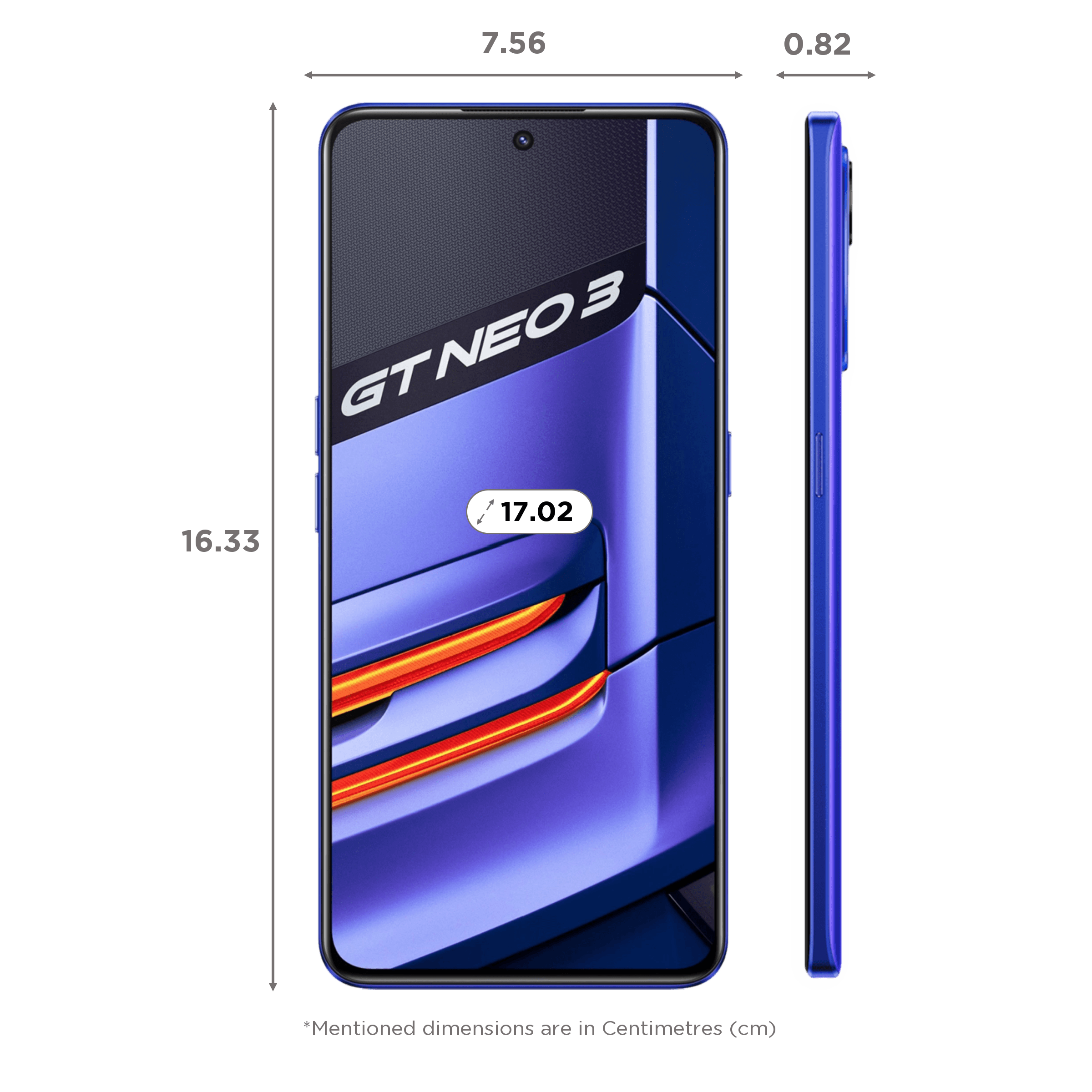 realme GT Neo 3 5G (8GB RAM, 128GB, Nitro Blue)