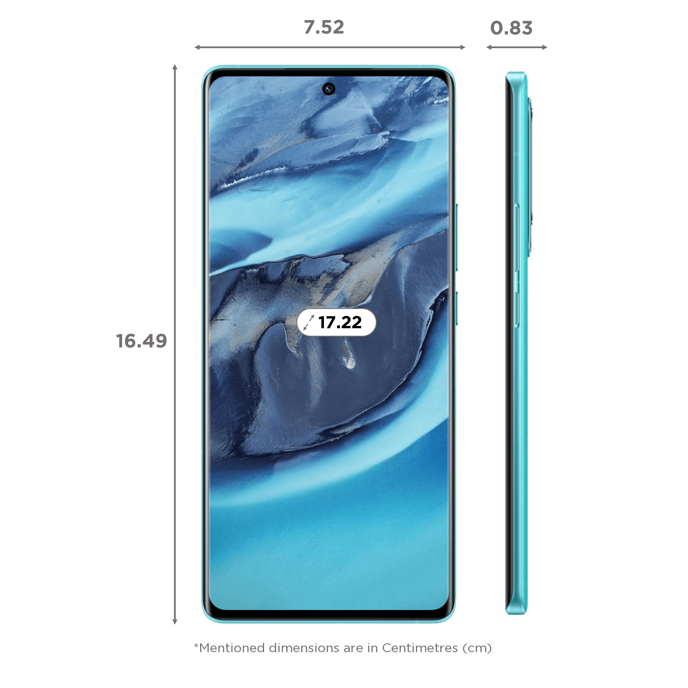 Vivo X80 5G (256GB ROM, 12GB RAM, V2144, Urban Blue)