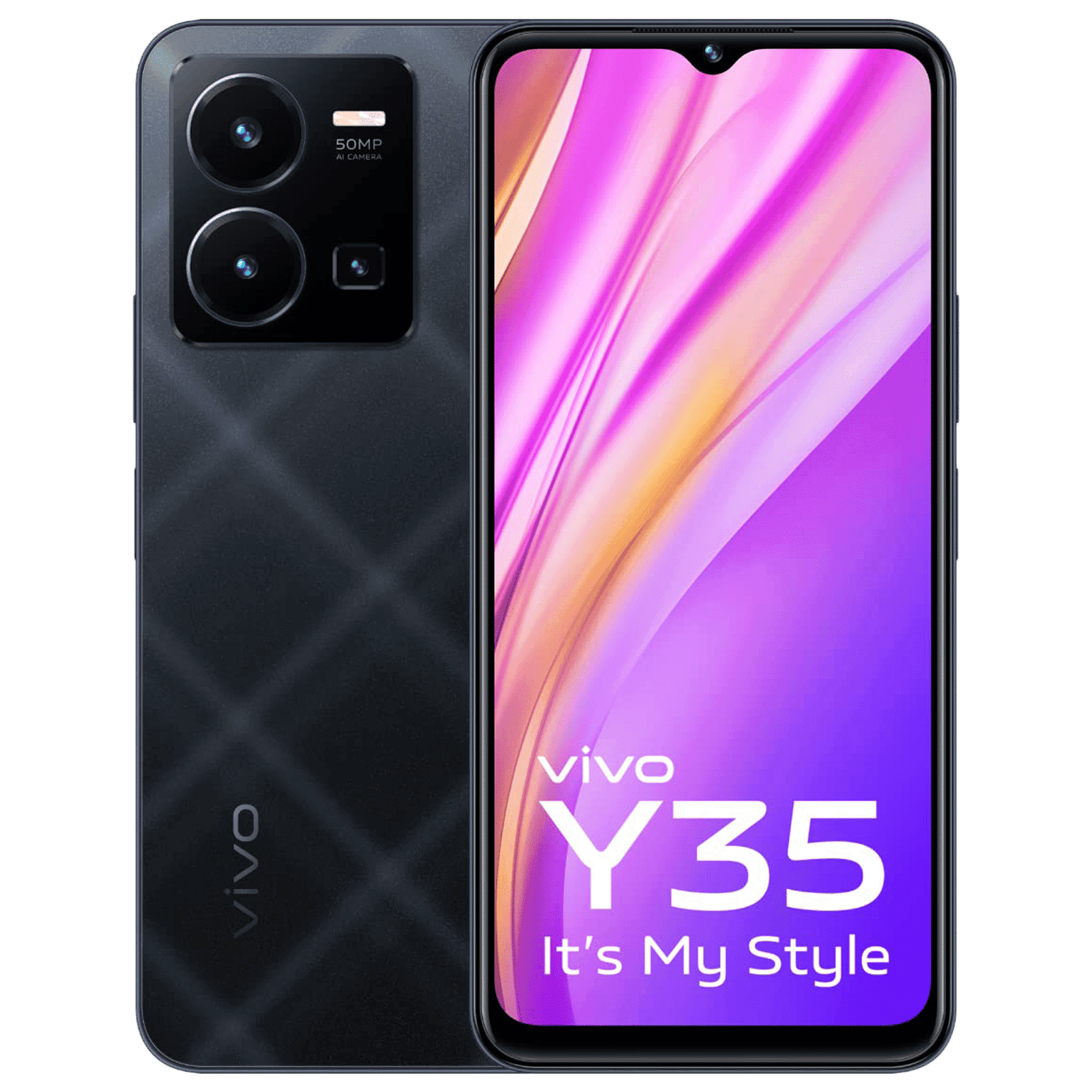 vivo Y35 (8GB RAM, 128GB, Agate Black)