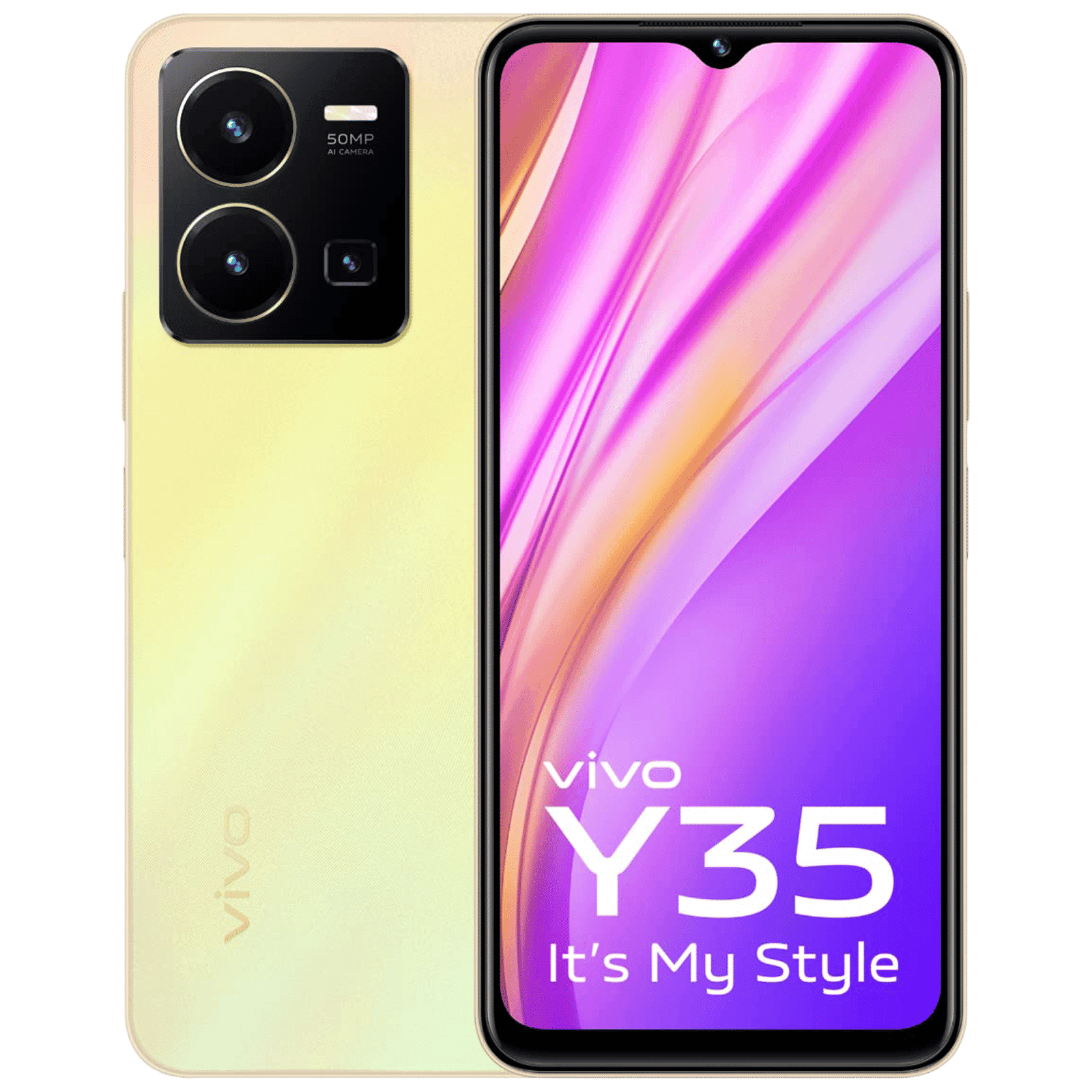 Vivo Y35 (8GB RAM, 128GB, Dawn Gold)