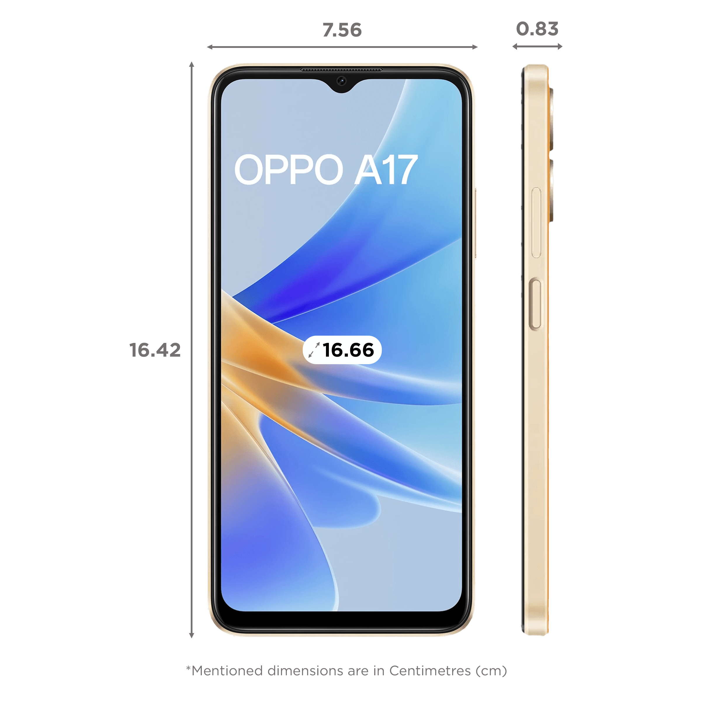 OPPO A17 (4GB RAM, 64GB, Sunlight Orange)
