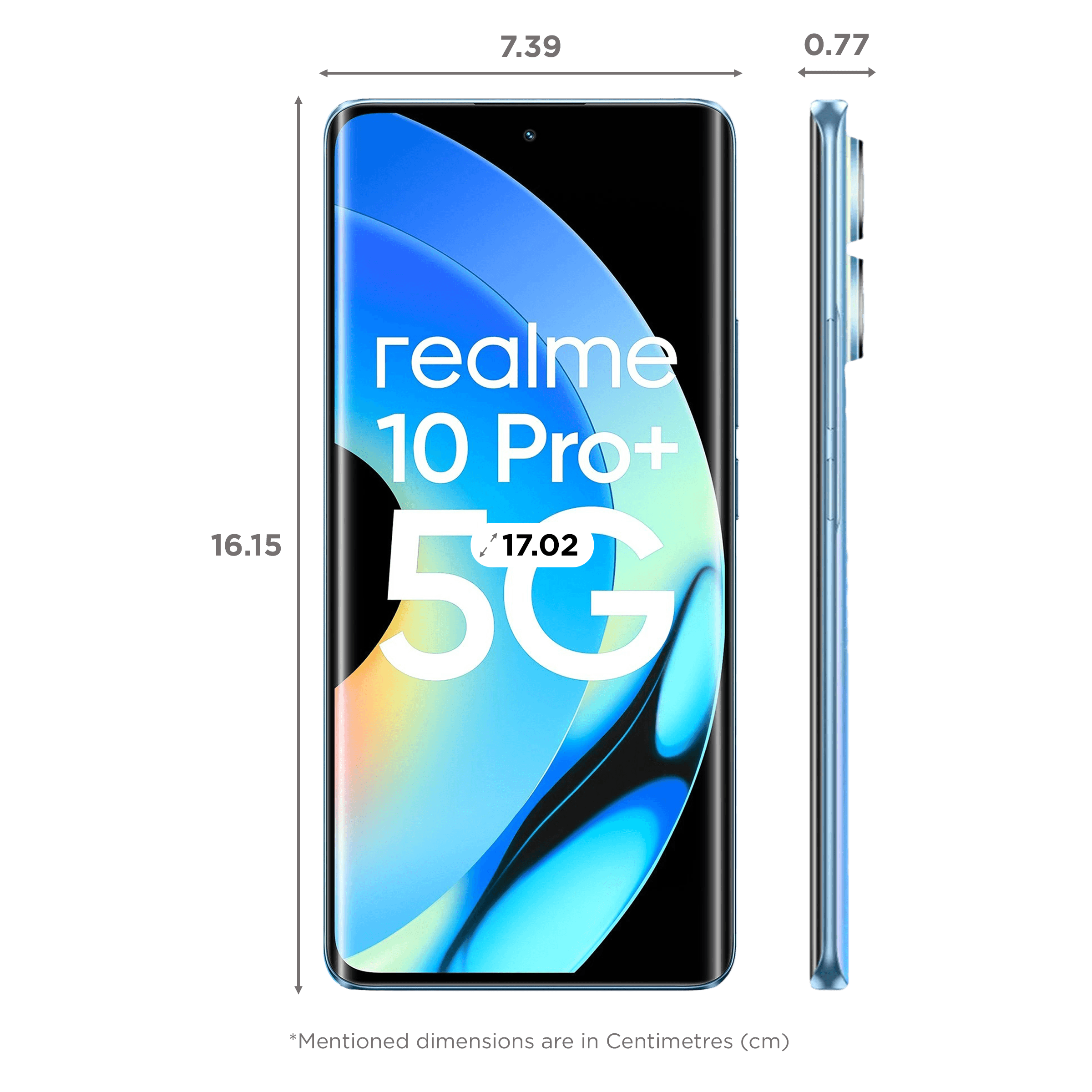 realme 10 Pro+ 5G (6GB RAM, 128GB, Nebula Blue)
