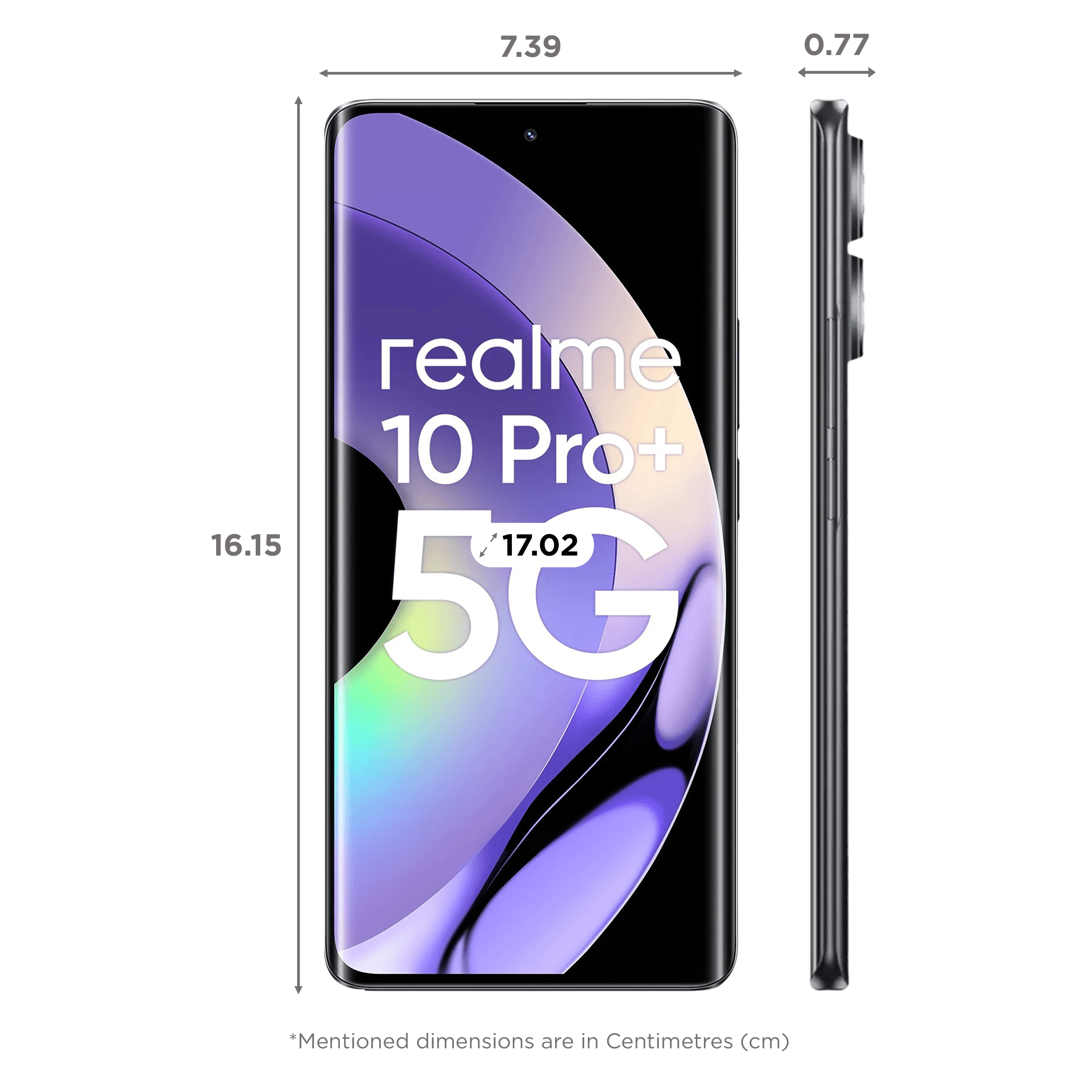 realme 10 Pro+ 5G (6GB RAM, 128GB, Dark Matter)