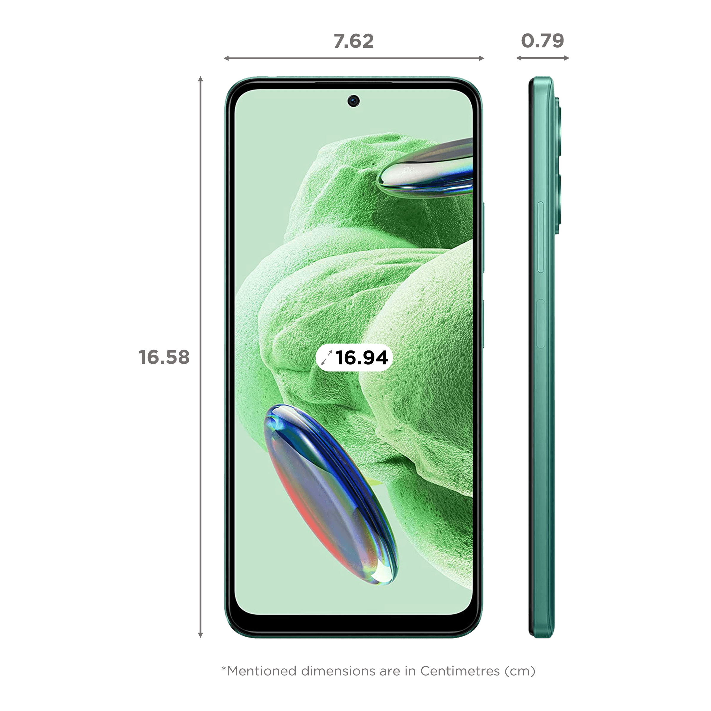 Redmi Note 12 5G (4GB RAM, 128GB, Frosted Green)