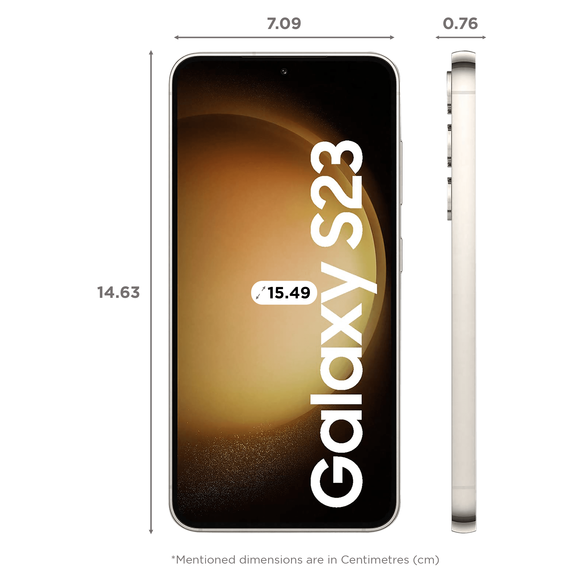 Samsung Galaxy S23 5G (8GB RAM, 256GB, Cream)