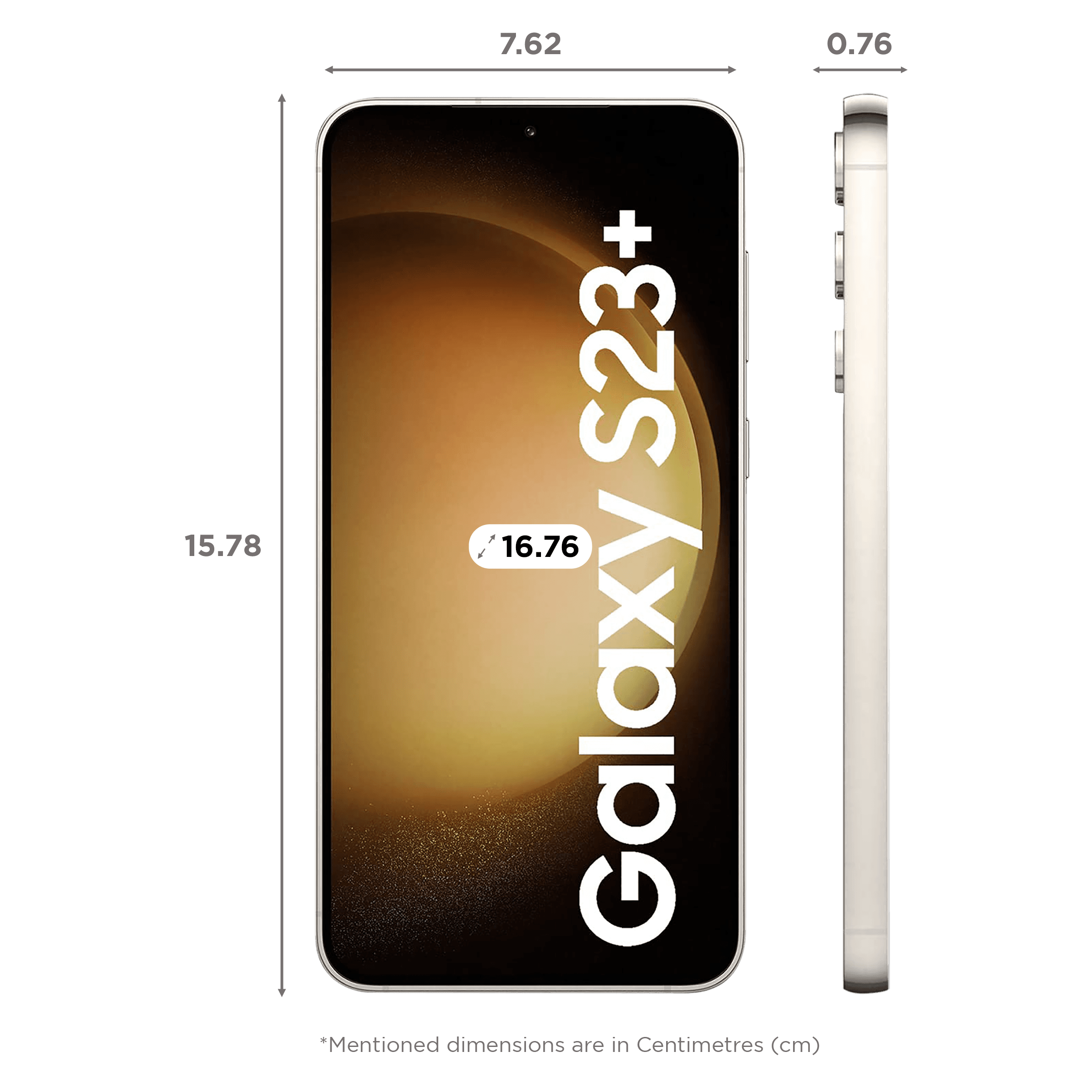 Samsung Galaxy S23 Plus 5G (8GB RAM, 256GB, Cream)
