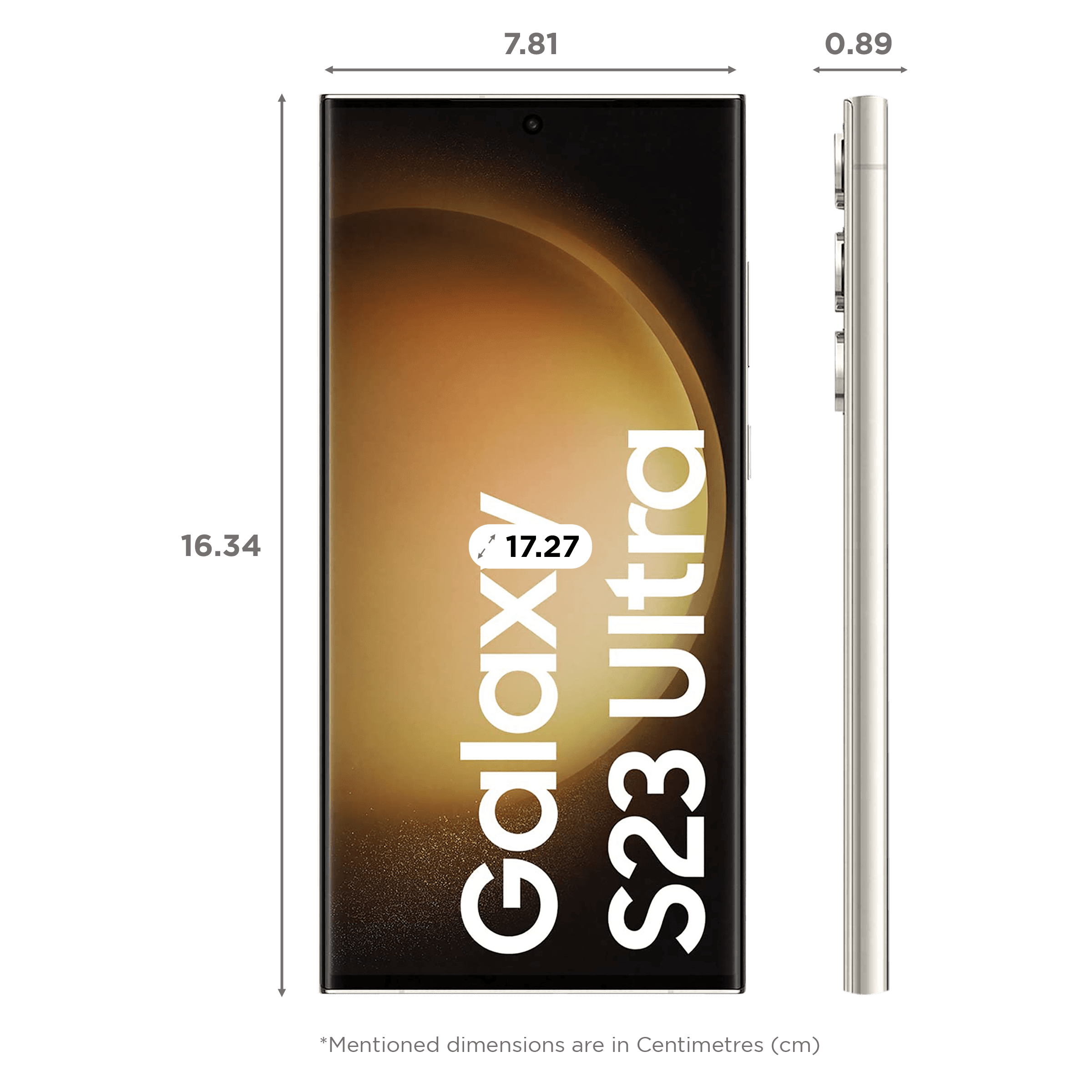 Samsung Galaxy S23 Ultra 5G (12GB RAM, 512GB, Cream)